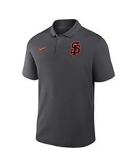 Nike Men's Anthracite San Francisco Giants Alternate Victory Dri-fit Polo Shirt