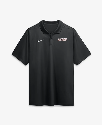 Nike Men's Black San Diego Padres City Connect Victory Dri-fit Polo Shirt