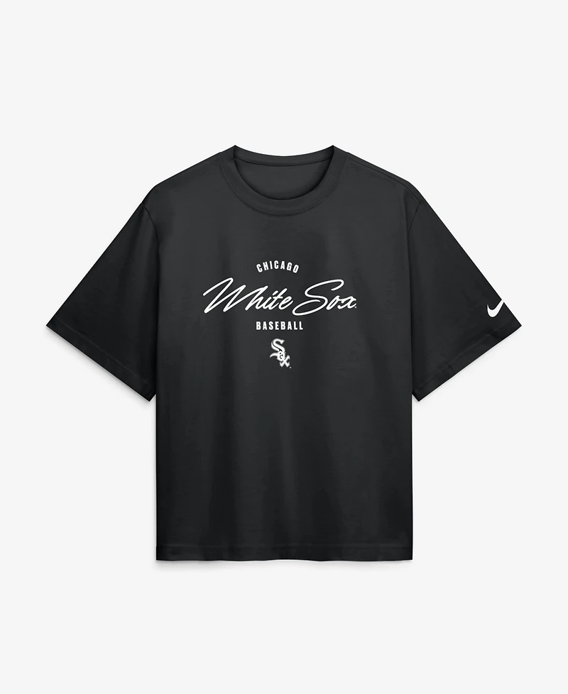 Nike Women's Munetaka Murakami Black Chicago White Sox Premium Essentials Boxy Name & Number T-Shirt