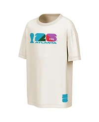 Outerstuff Men's Natural Fifa World Cup 2026 Atlanta Big City Poster T-Shirt