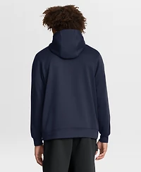 Jordan Men's Navy Michigan Wolverines Coaches Premium Dri-fit Quarter-Zip Hoodie