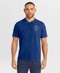Darius Rucker Collection By Fanatics Men's Royal New York Mets Washed Henley T-Shirt