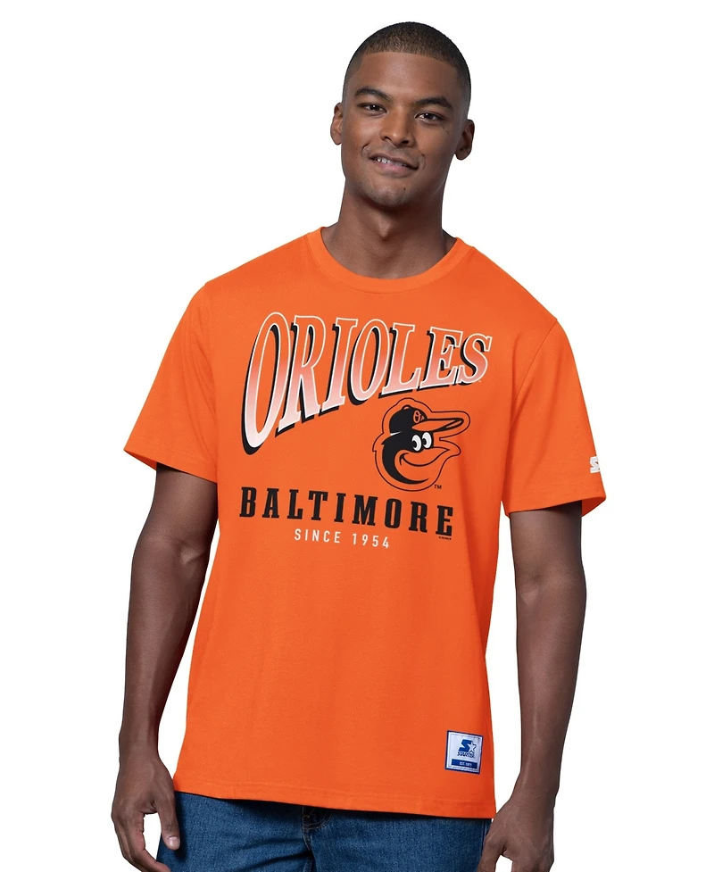 Starter Men's Two-Pack Orange/Heather Gray Baltimore Orioles T-Shirt Set