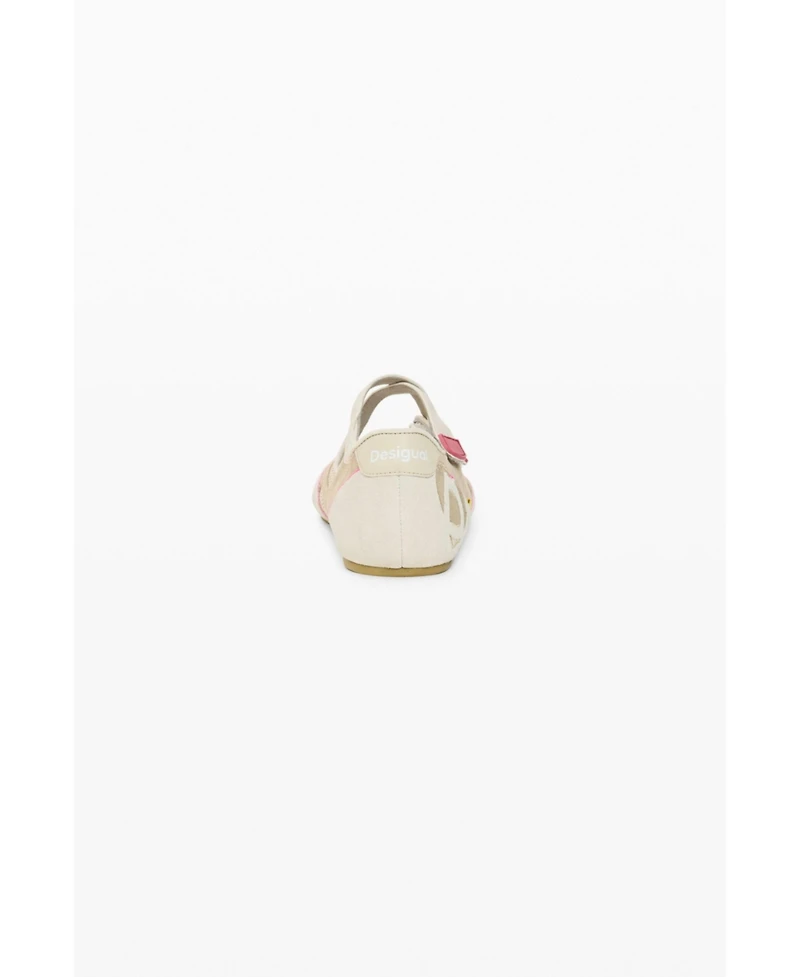 Desigual Women's Ballerina mesh logo