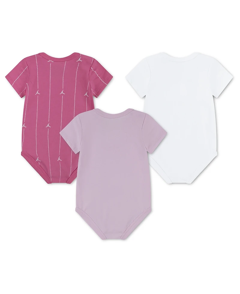 Jordan Baby Boys' and Girls' Jumpman Air Bodysuits, 3-Pack