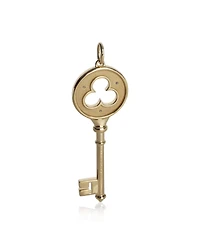 Pre-Owned Tiffany & Co Yellow Gold Diamond Clover Key Pendant