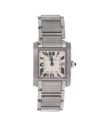 Pre-Owned Cartier Tank Francaise Quartz Watch in Stainless Steel 25mm