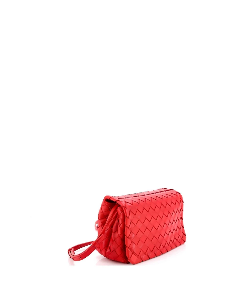 Pre-Owned Bottega Veneta Small Convertible Flap Shoulder Bag Intrecciato Nappa
