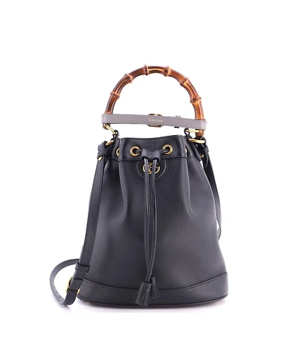 Pre-Owned Gucci Small Diana Bucket Bag Leather