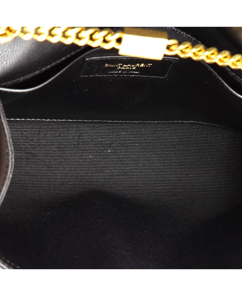 Pre-Owned Saint Laurent Small Classic Monogram Tassel Crossbody Bag Grainy Leather