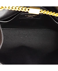 Pre-Owned Saint Laurent Small Classic Monogram Tassel Crossbody Bag Grainy Leather