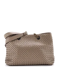 Pre-Owned Bottega Veneta Medium Double Chain Tote Intrecciato Nappa