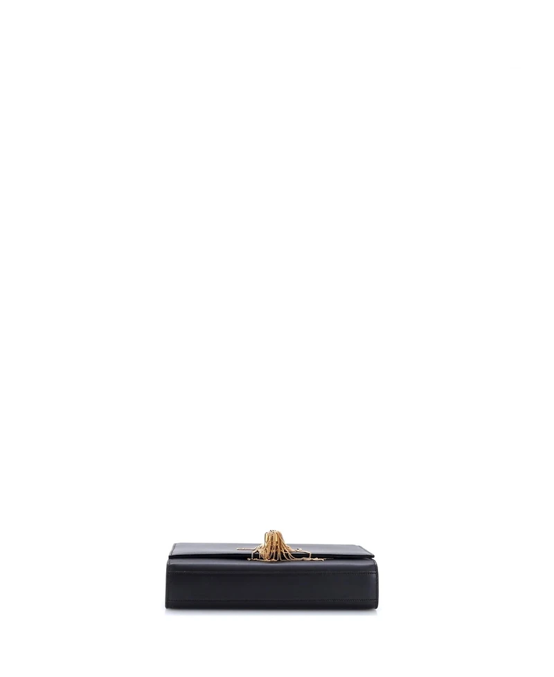 Pre-Owned Saint Laurent Medium Classic Monogram Tassel Crossbody Bag Leather