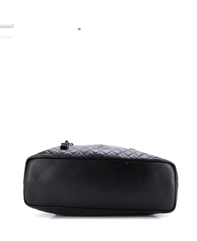 Pre-Owned Saint Laurent Es Giant Travel Bag Quilted Leather