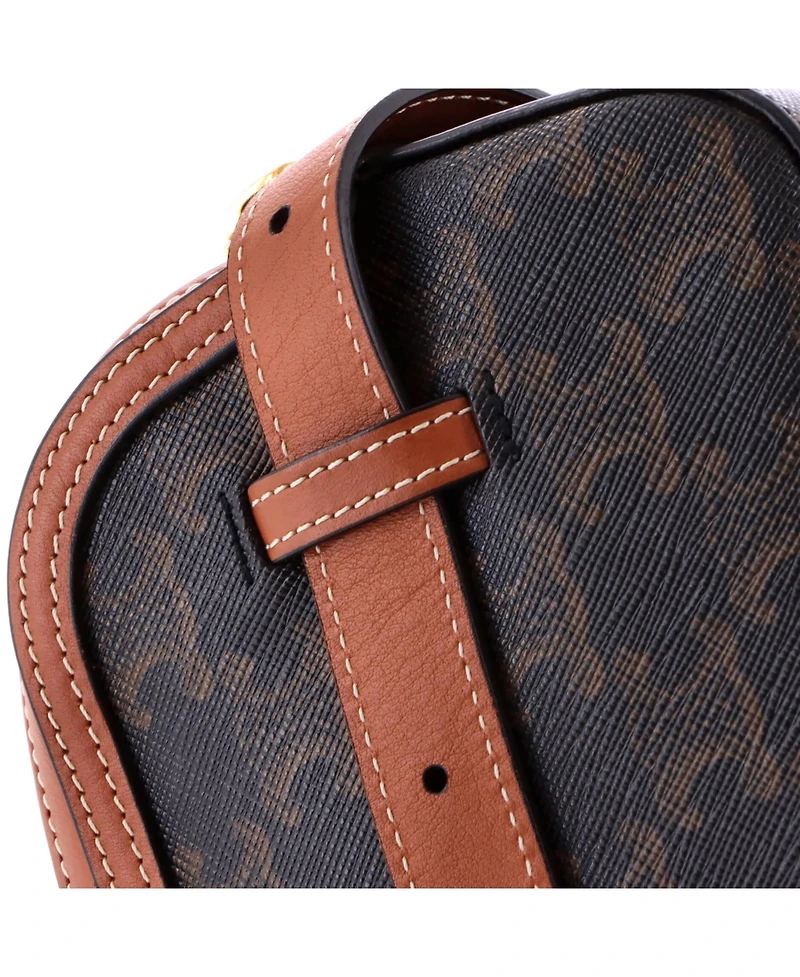 Pre-Owned Celine Small Camera Bag Triomphe Coated Canvas