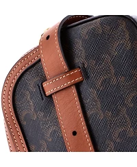 Pre-Owned Celine Small Camera Bag Triomphe Coated Canvas