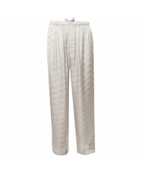 Pre-Owned Balenciaga Men's Monogram Jacquard Satin Pajama Pants