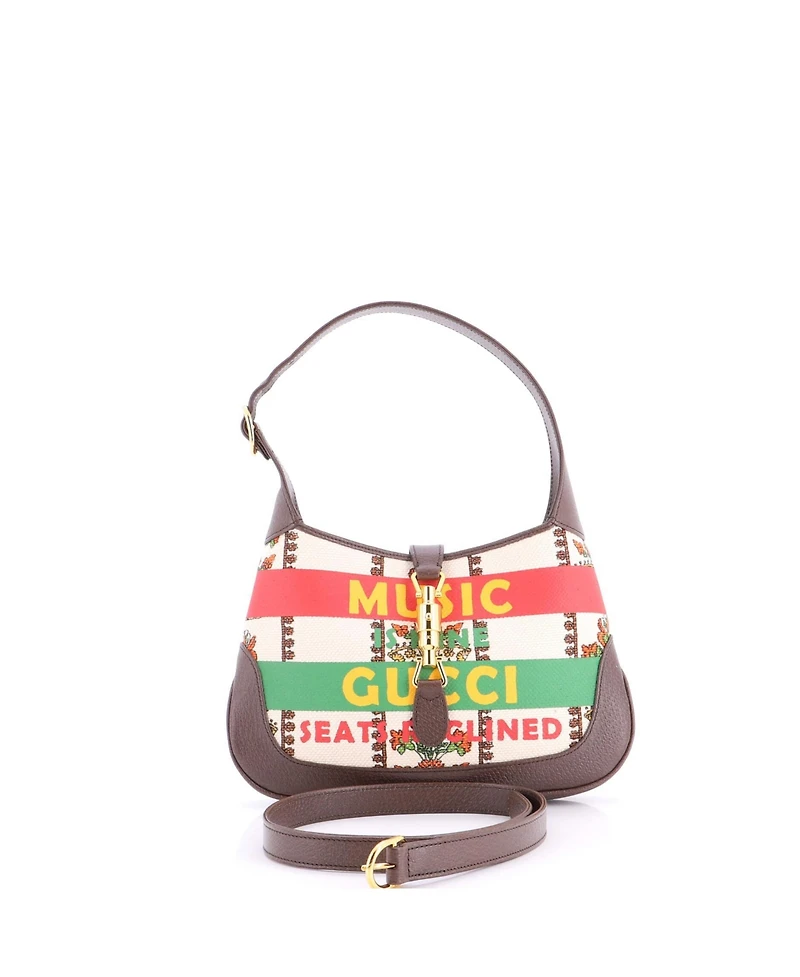 Pre-Owned Gucci Small 100 Jackie 1961 Hobo Limited Edition Canvas