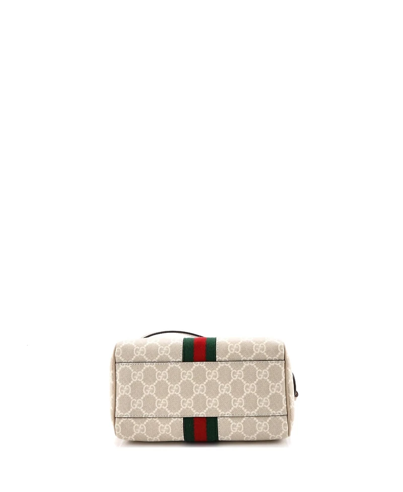 Pre-Owned Gucci Mini Ophidia Convertible Boston Bag Gg Coated Canvas