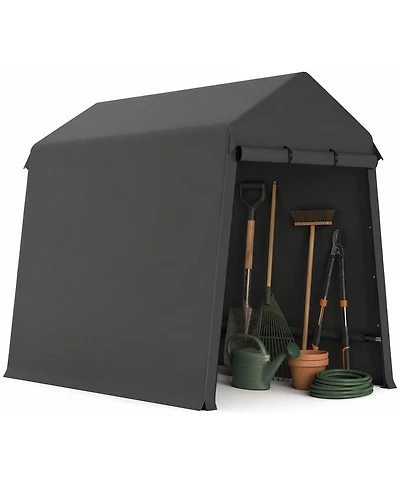 gaomon Heavy Duty Waterproof Outdoor Storage Shelter, Portable Carport Garage Tent with Roll-Up Door, Uv and Snow Resistant for Motorcycle