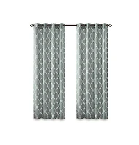 Avobird Fretwork Print Grommet Top Window Curtain Panelm Only 1 Piece Panel