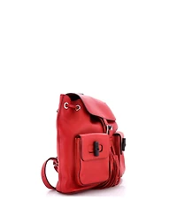 Pre-Owned Gucci Medium Bamboo Tassel Backpack Leather