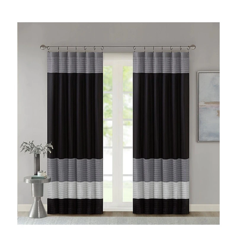 Avobird Pintuck Curtain Panel Only 1 Pc Panel