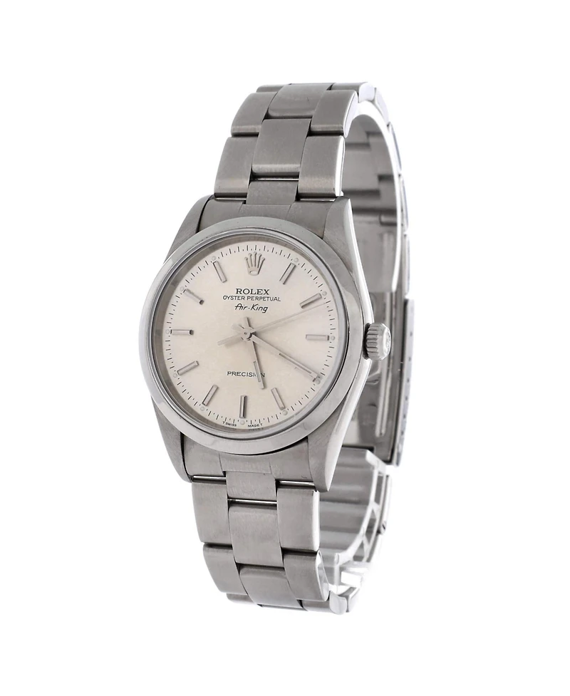 Pre-Owned Rolex Oyster Perpetual Air King Automatic Watch in Stainless Steel 34mm