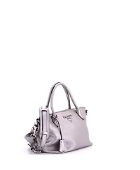 Pre-Owned Prada Small Dual Strap Zip Tote Vitello Daino