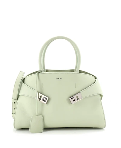 Pre-Owned Salvatore Ferragamo Small Hug Top Handle Bag Leather