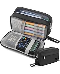 Danrong Large-Capacity 3-Layer Pencil Case - Durable, Portable Zippered Stationery Organizer; Suitable for School, Office, Teens, and Adults