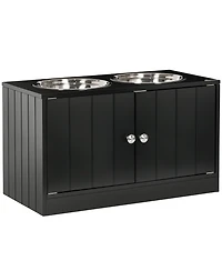 Ruie Elevated Dog Bowls with Storage Cabinet Raised Stand for Large Dogs