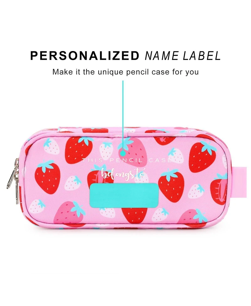 Danrong Multi-Slot Pencil Case with Cute Patterns – School Stationery Organizer for Girls and Children