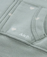 abercrombie kids Baby Girls' Flutter Full-Zip Hoodie and Joggers, 2-Piece Set