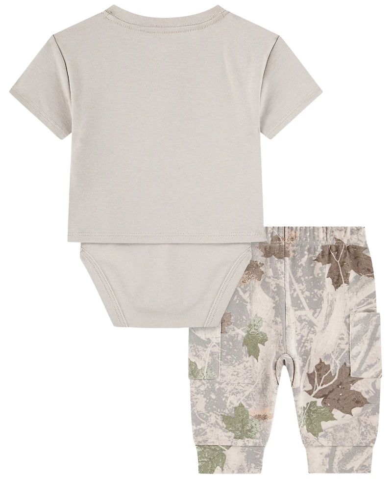 abercrombie kids Baby Boys' Bodysuit and Cargo Pants, 2-Piece Set