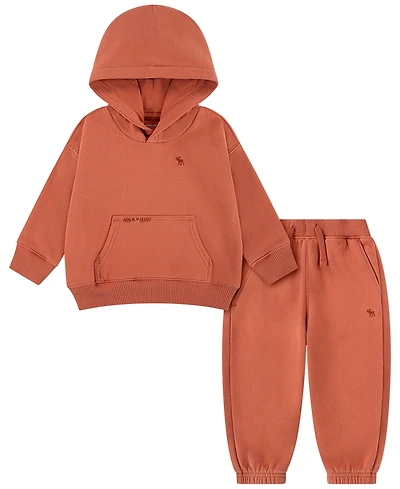 abercrombie kids Baby Boys' Long-Sleeve Hoodie and Pants, 2-Piece Set
