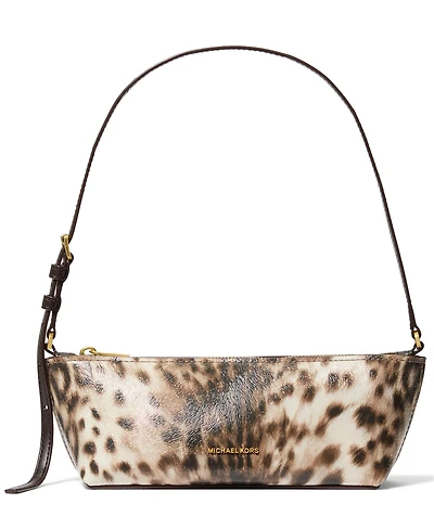 Michael Michael Kors Leather Small Pouchette Shoulder Handbag