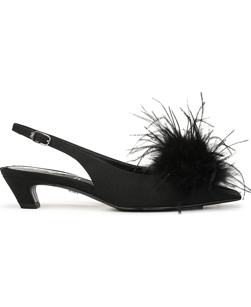 Sam Edelman Women's Finch Feather Slingback Pumps