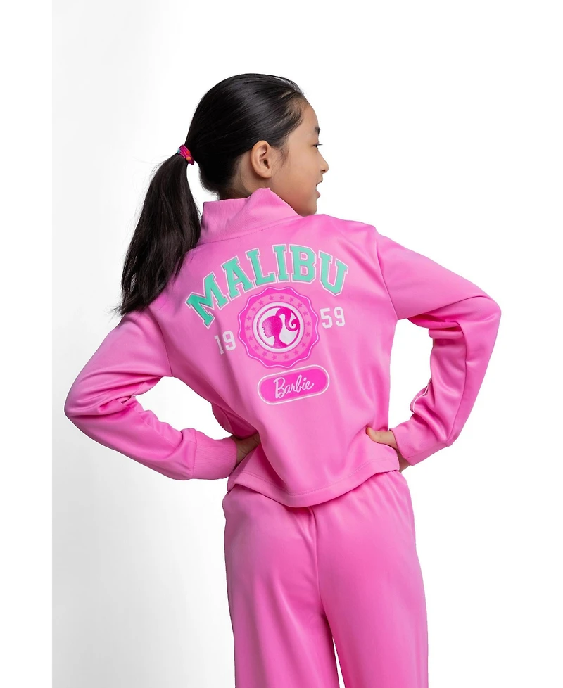 Barbie Girl's (5-16) Athletic 2-Piece Jacket and Pants Tracksuit Set