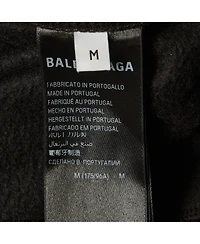 Pre-Owned Balenciaga Men's Logo Embroidered Fleece Sweatshirt