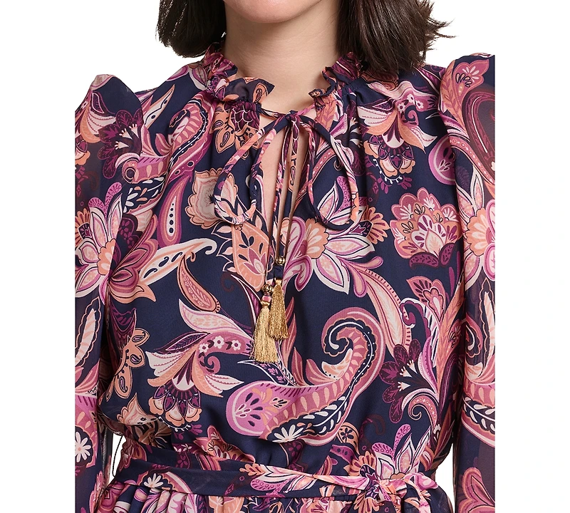 Jessica Howard Women's Tie-Neck Dress