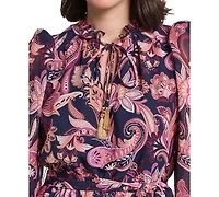 Jessica Howard Women's Tie-Neck Dress