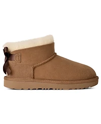 Ugg Kids Ultra Mini Bailey Bow Round Toe Booties