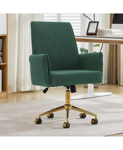 Streamdale Furniture Ergonomic Mid-Back Striped Fabric Office Chair