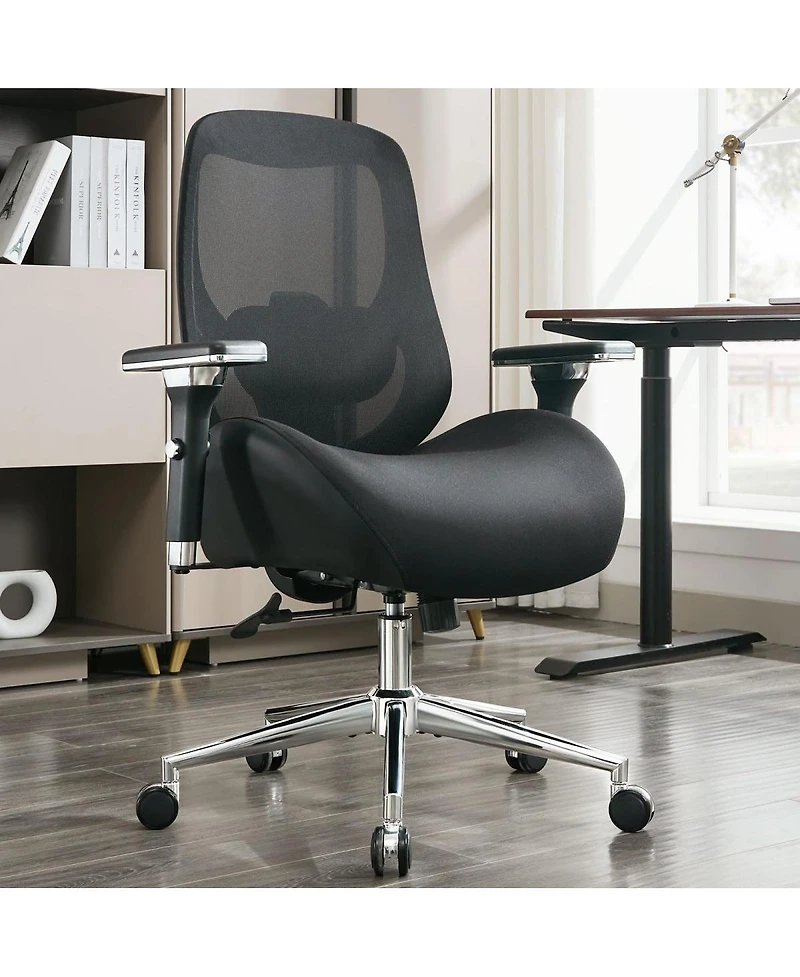 Streamdale Furniture Big and Tall Ergonomic Office Chair with 4D Armrests and Lumbar Support