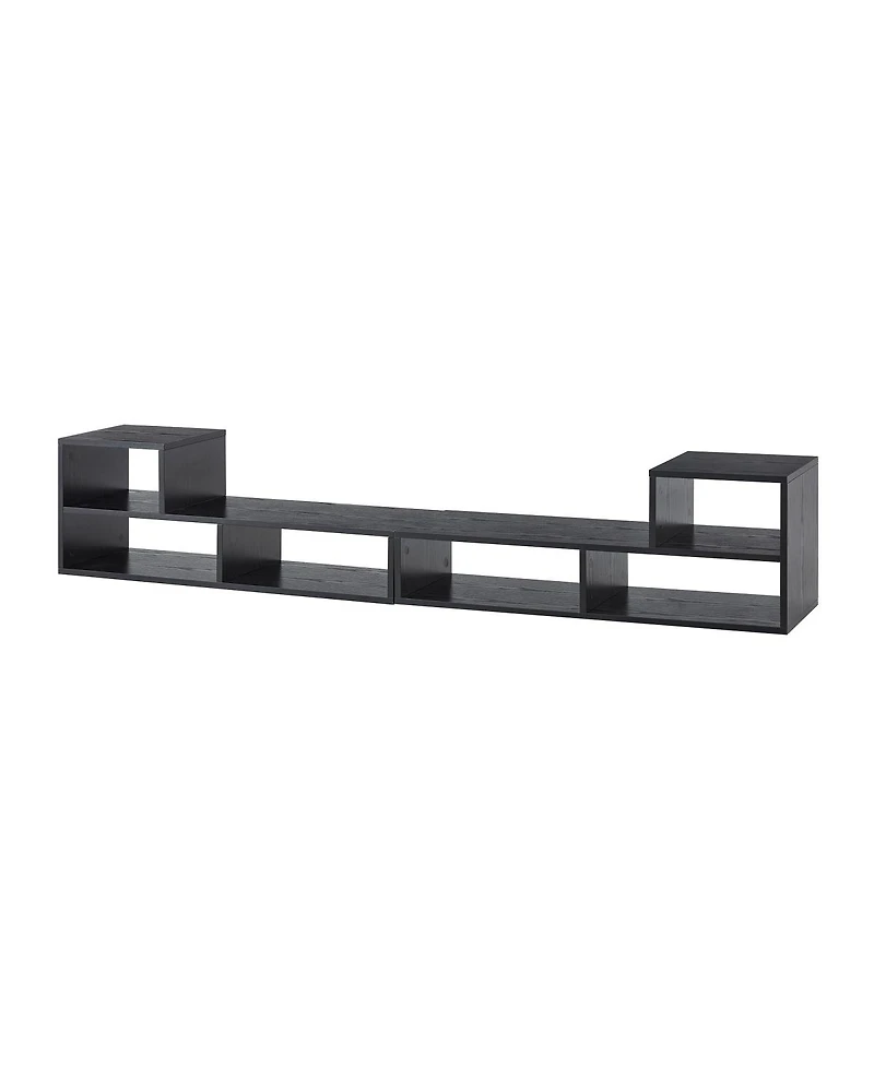 Streamdale Furniture Adjustable Modular Tv Stand with Open Storage and Multi-Compartments