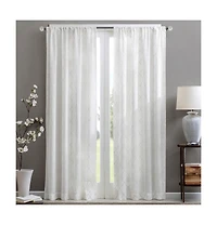 Avobird Diamond Sheer Window Curtain Panel Only 1 Piece Panel