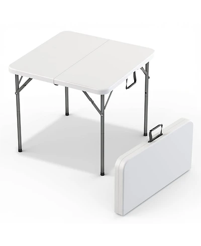Aofar 3 Feet Foldable Square Table Steel Handle Portable Events