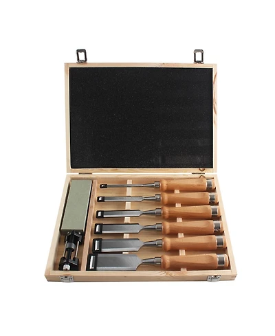 Xdovet Wood Chisel Set Woodworking Carving Kit Honing Guide Stone Case
