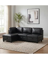 Streamdale Furniture Flexible Modular 4-Seater Sofa with Storage and Sleeper Function